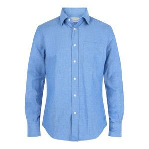Slowear Glanshirt Collared Button-up Shirt Blue Mens